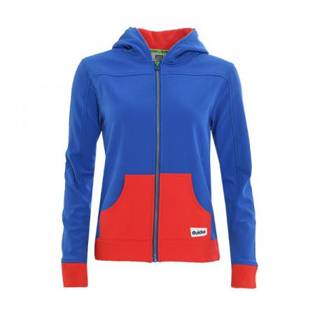 Guide Royal/Red Hooded Top